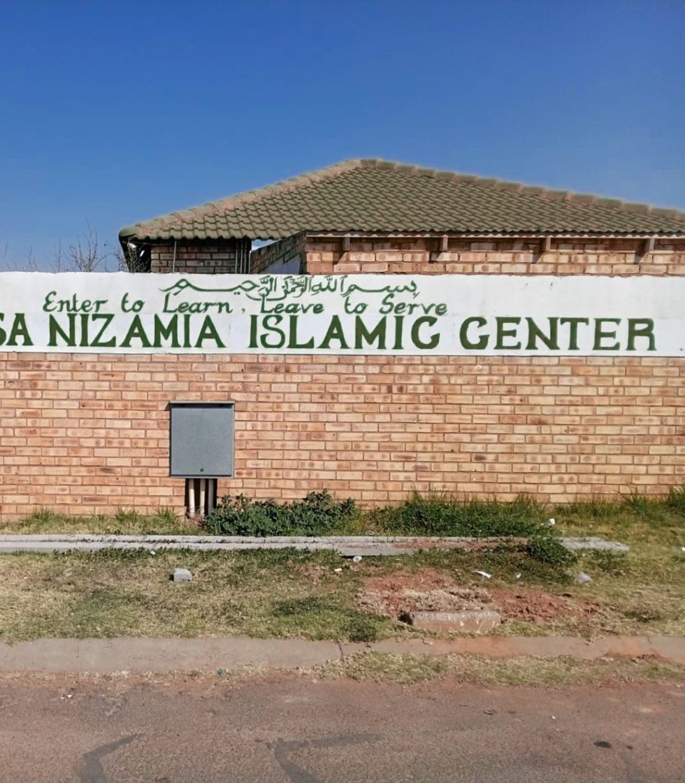 The Nizamia Islamic Centre building and sign