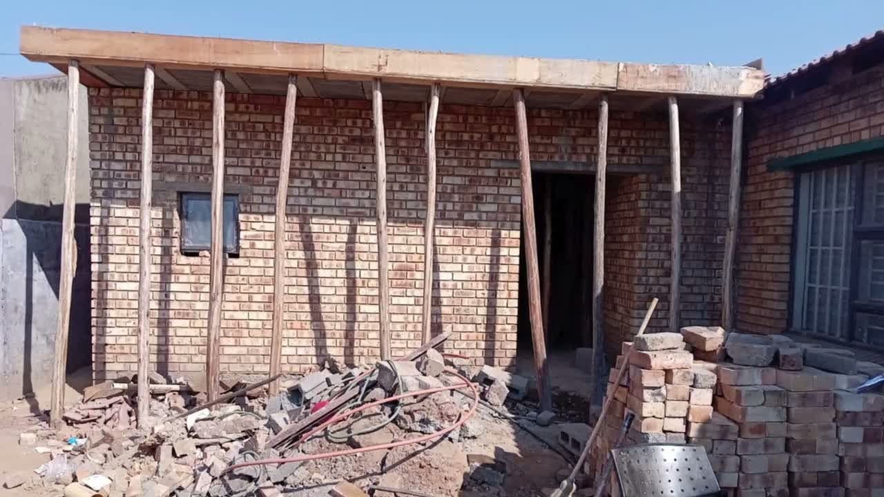 Building work on a new wing